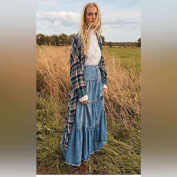 Free people Denim Maxi - Picture 2 of 11